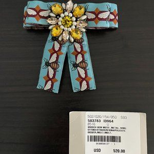 Gucci Bee Brooch NWT Guaranteed Authentic 583783 8516 I3964